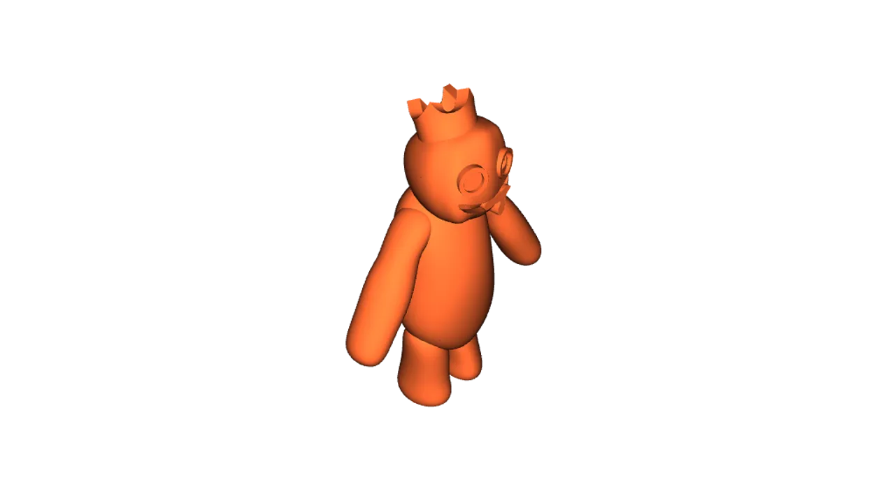 3D file Blue Rainbow Friends Roblox Game 🌈・3D printable model to