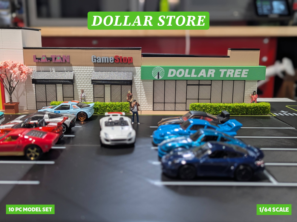 Dollar Store Model Set - 1:64 Scale Diorama 3D model