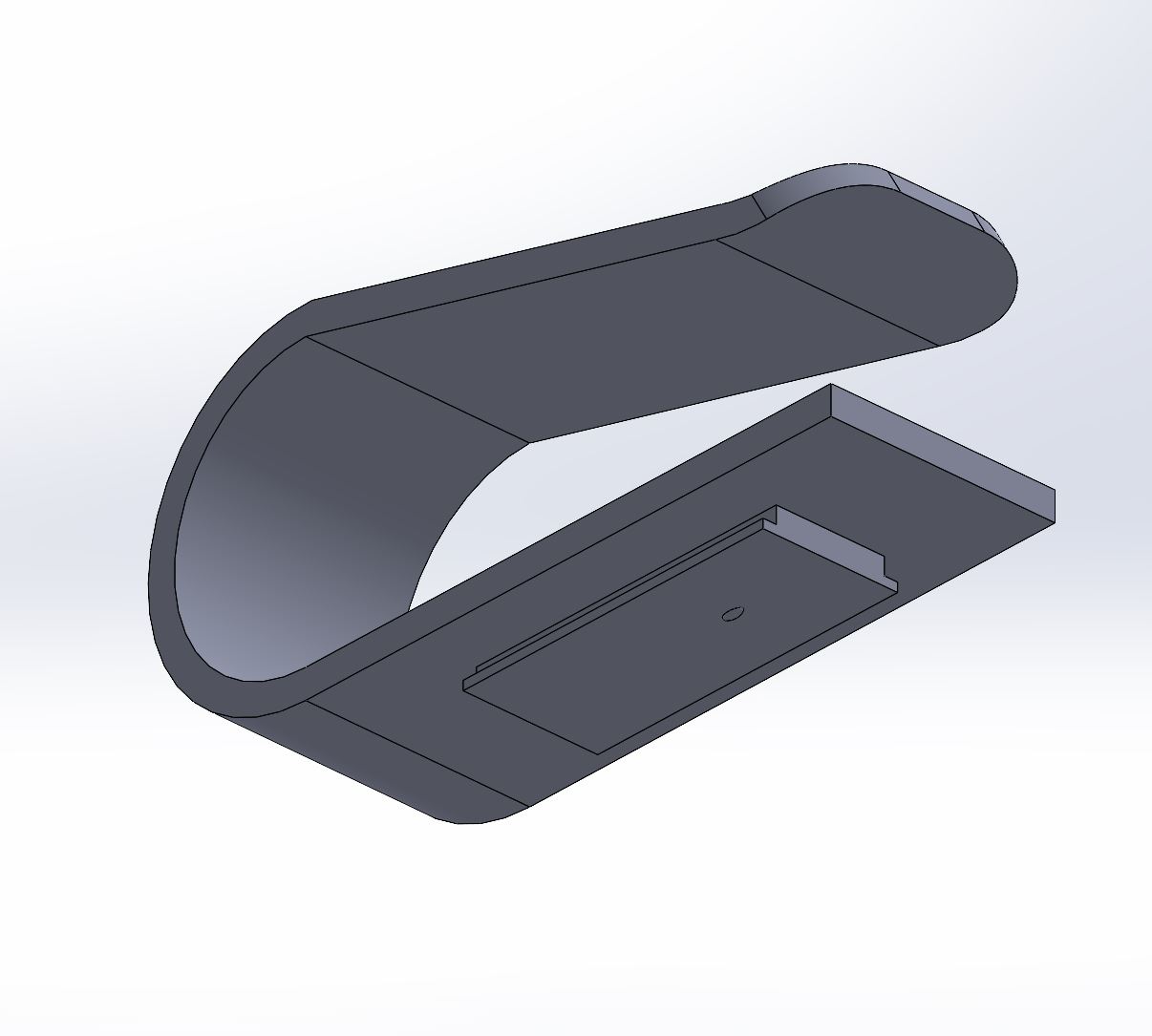 Sun Visor Garage Door Opener Clip by cursgroff Download free STL