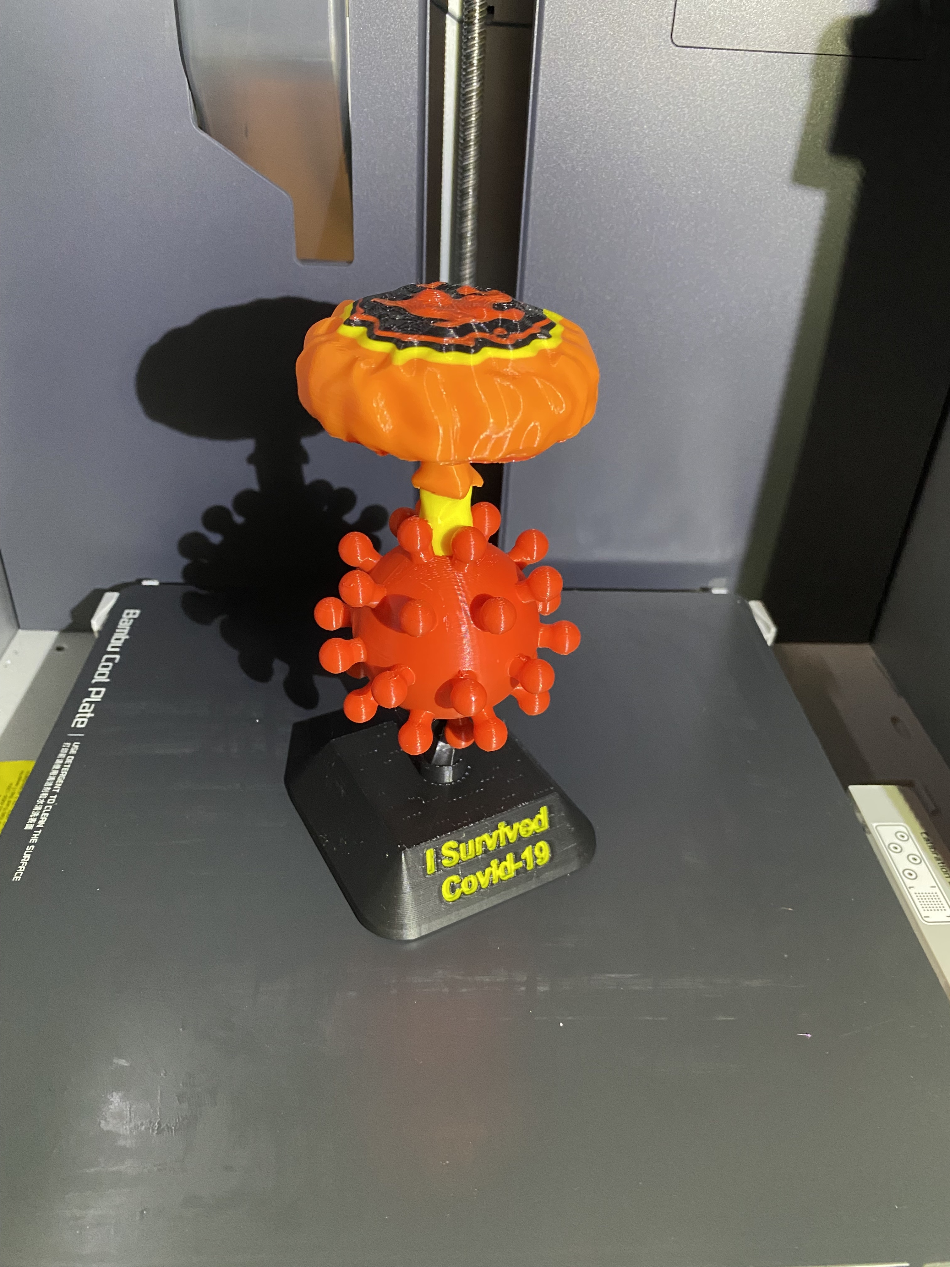 "I Survived Covid-19" Celebration Trophy | Nuclear