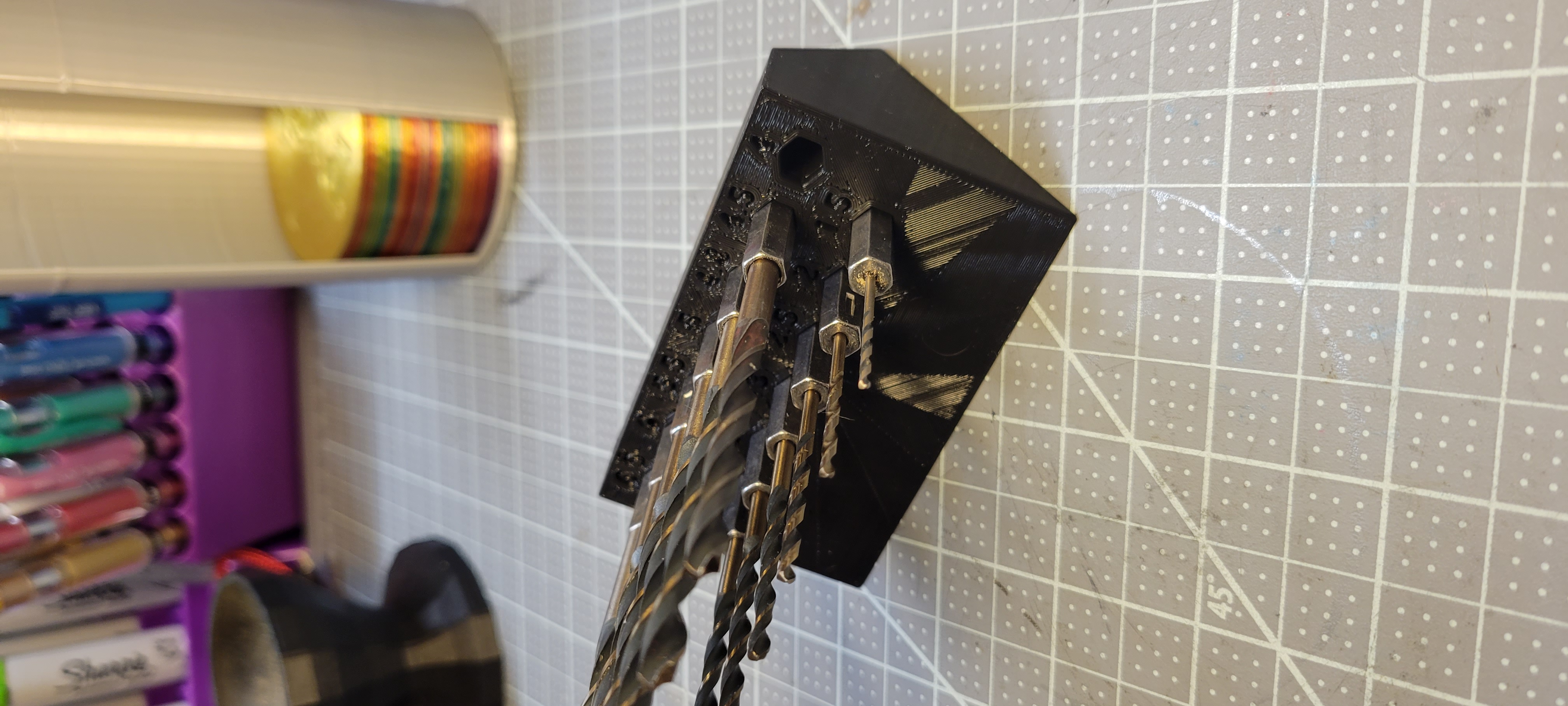 Harbor Freight metric hex drill bit holder by Losem Download free STL