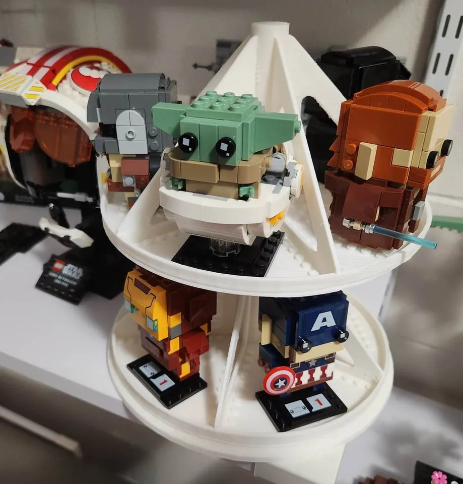 Lego Brickheadz Rotating Display by WardHill3DP | Download free STL ...