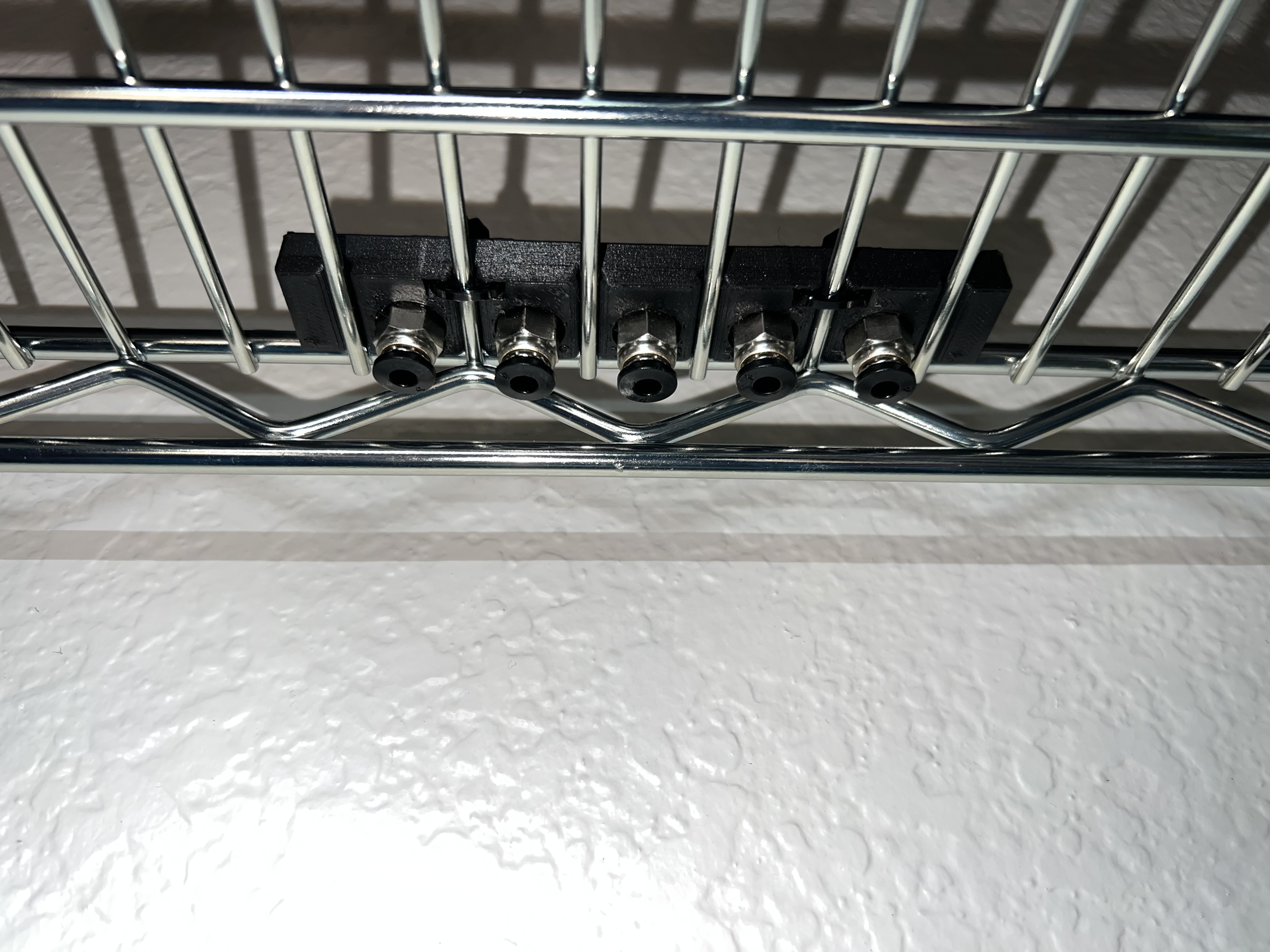 MMU Filament Guide for Wire Rack Shelf by Jpcoder Download free STL