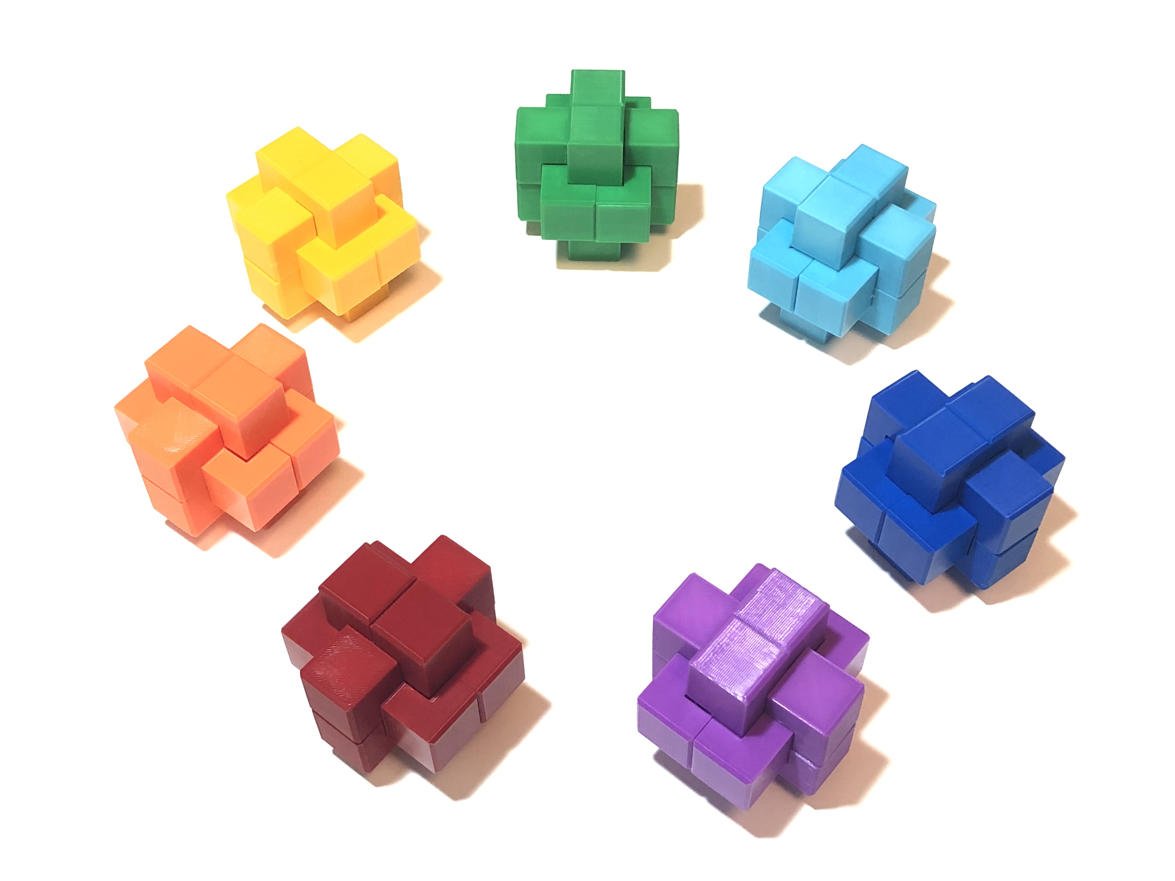 NOS Burr Series - Interlocking puzzles by Gregory Benedetti