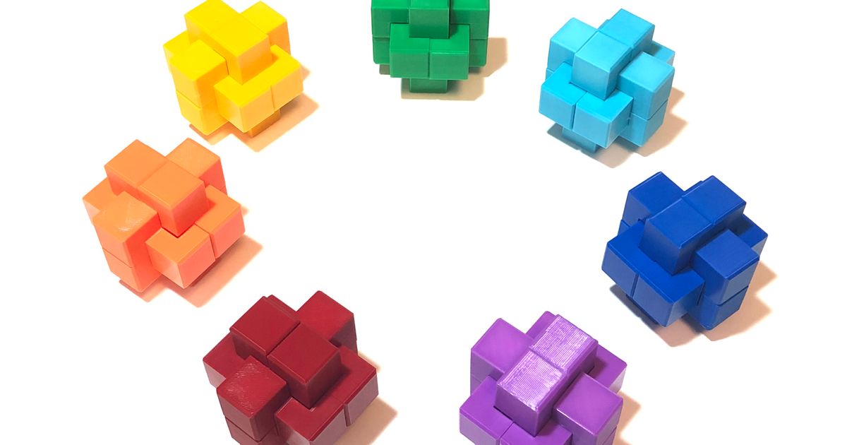 NOS Burr Series Interlocking puzzles by Gregory Benedetti by