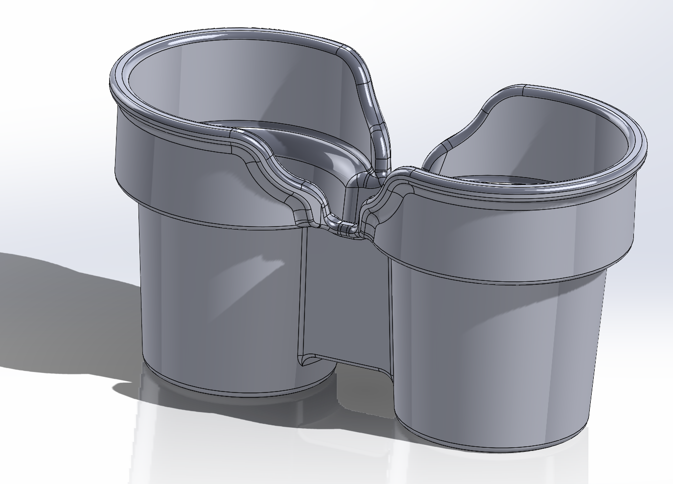 cup holder enlarger, tesla model 3 by Robert ONeill Download free STL