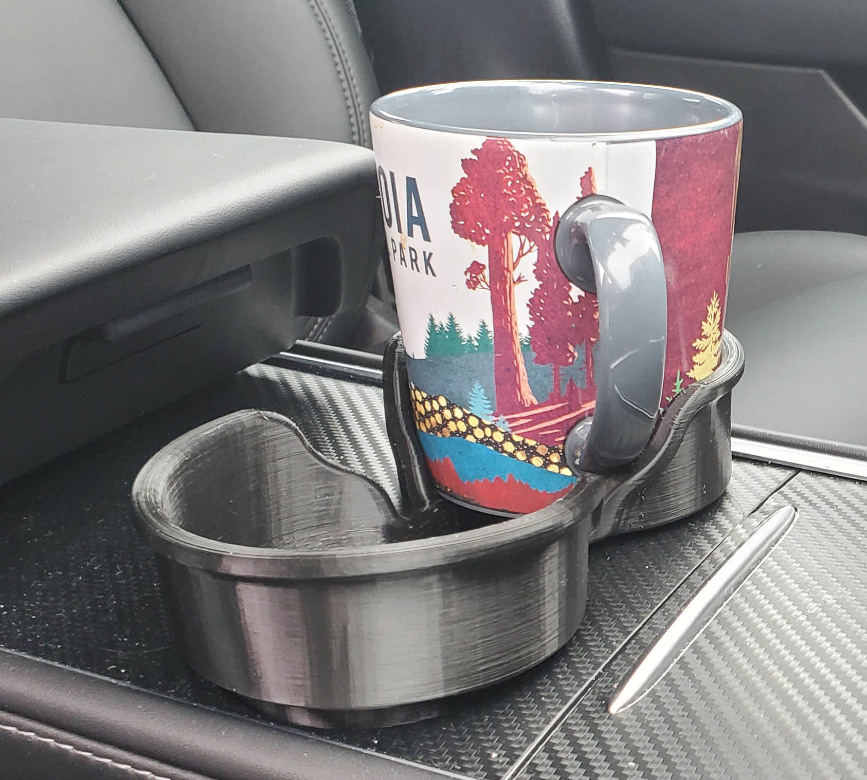 cup holder enlarger, tesla model 3