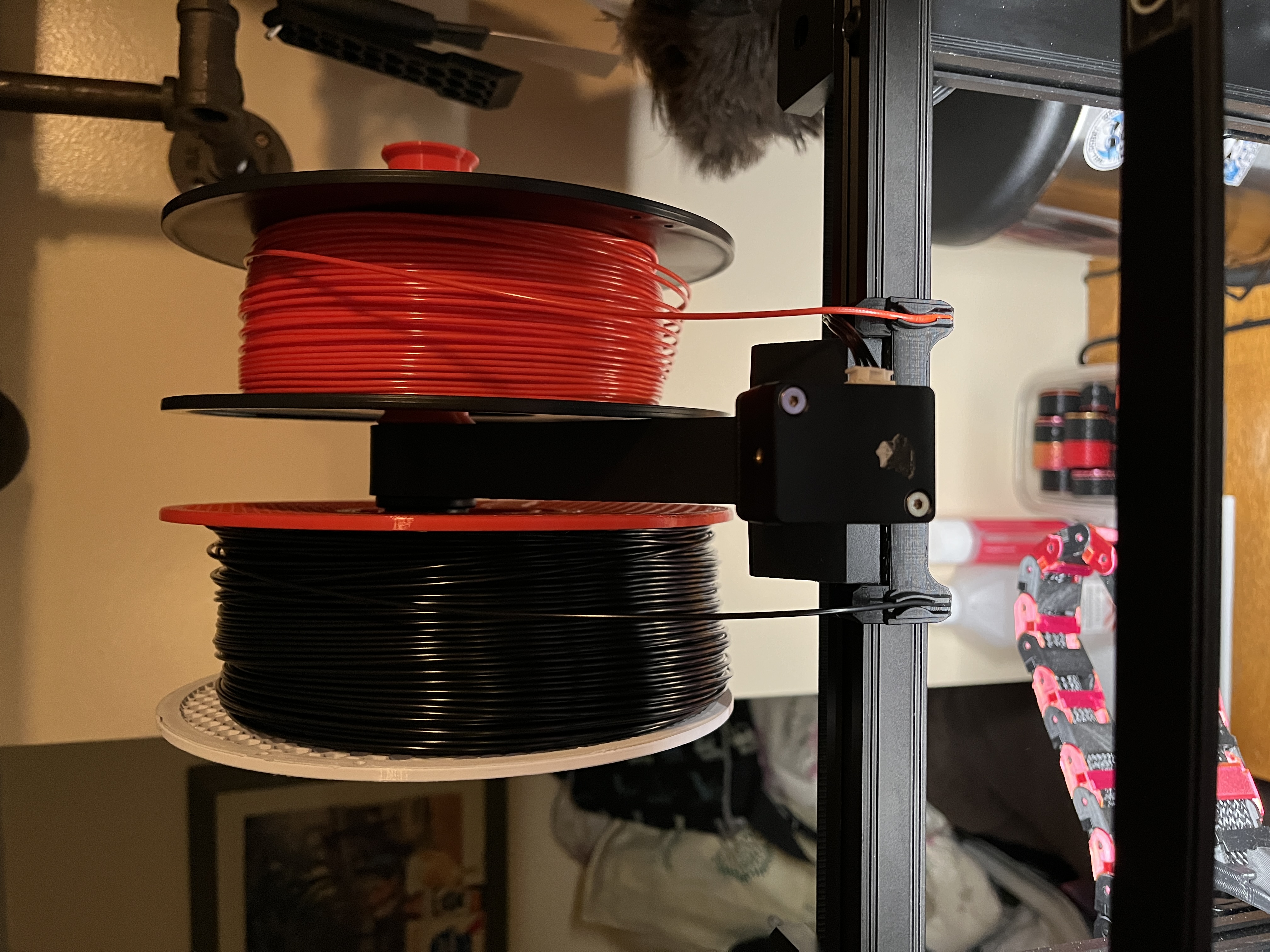 Ender 3 S1 Pro Dual Filament Sensor Relocation Bracket