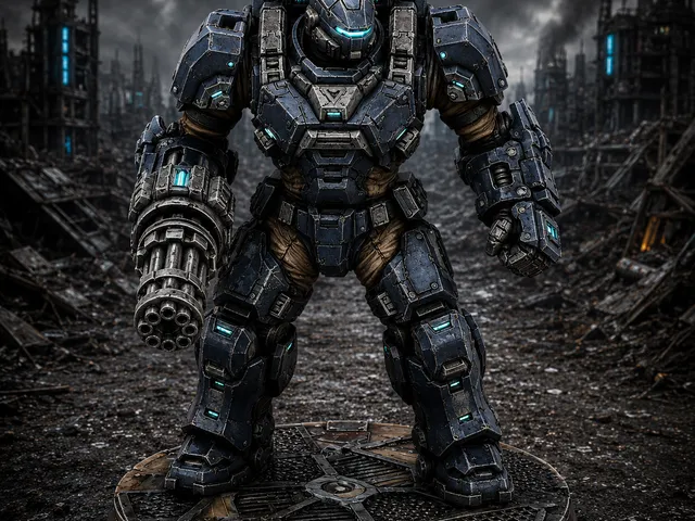 Vorrakai Frontiers – Veyr Compact – Bastion Exosuit (Sci-Fi 3D Printable Miniature STL)