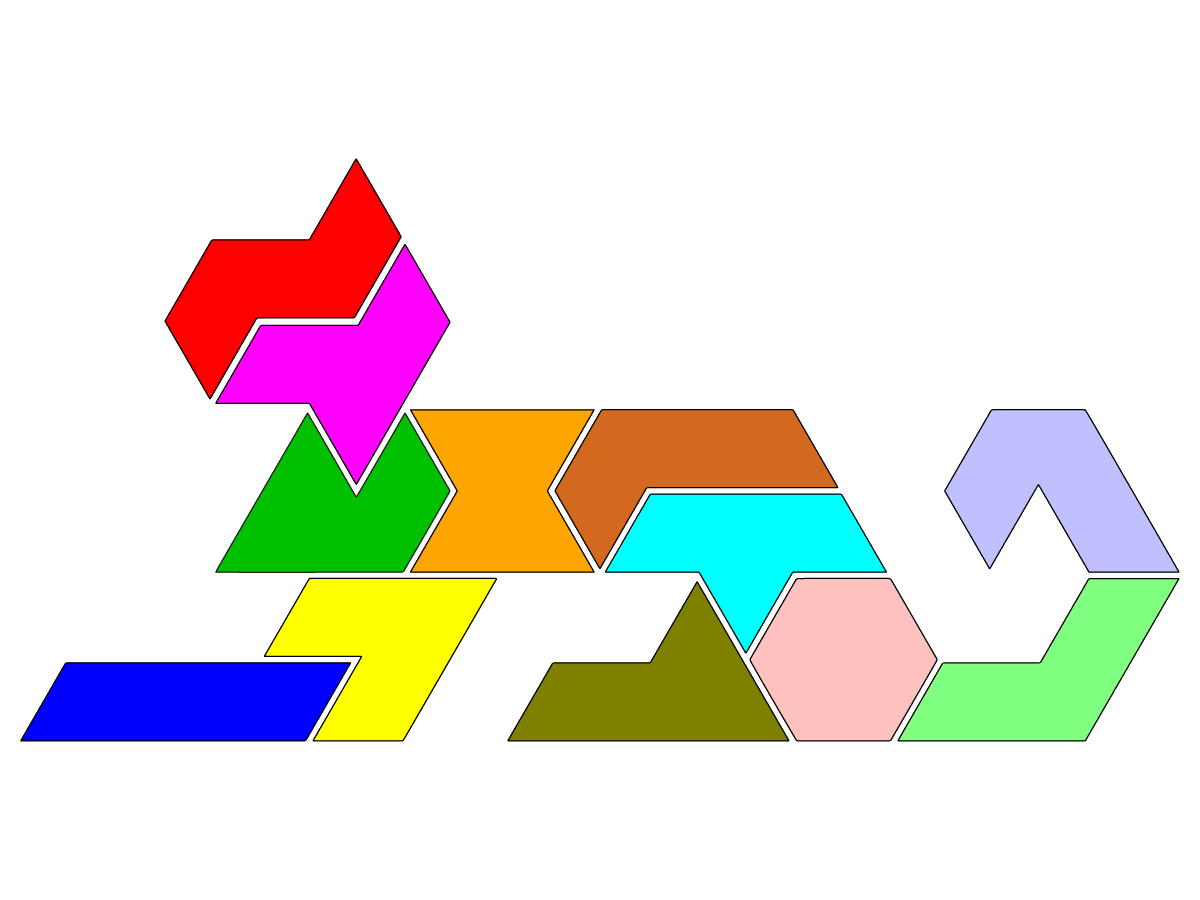 Miniatura 9 do modelo 3D Hexiamond  Puzzle