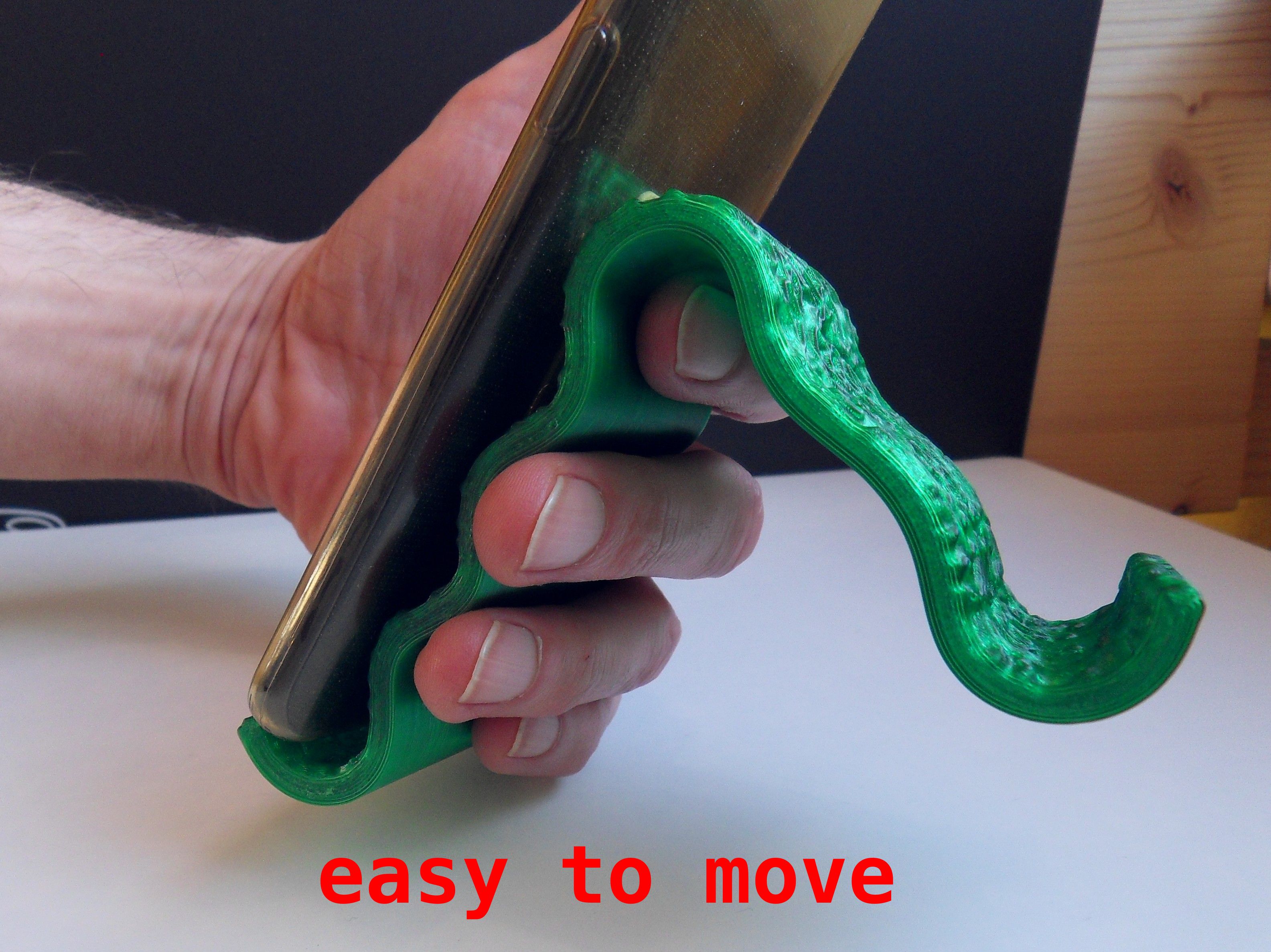 Curvy Textured Phone Stand 