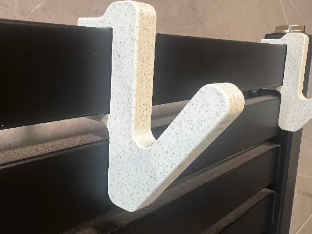 Bathroom towel holder/hook