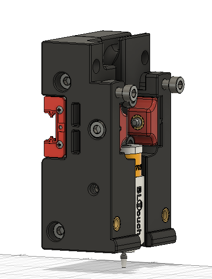 Voron 2.4 BLTouch mod for Stealthburner X Carriage - Single MGN9 Remix