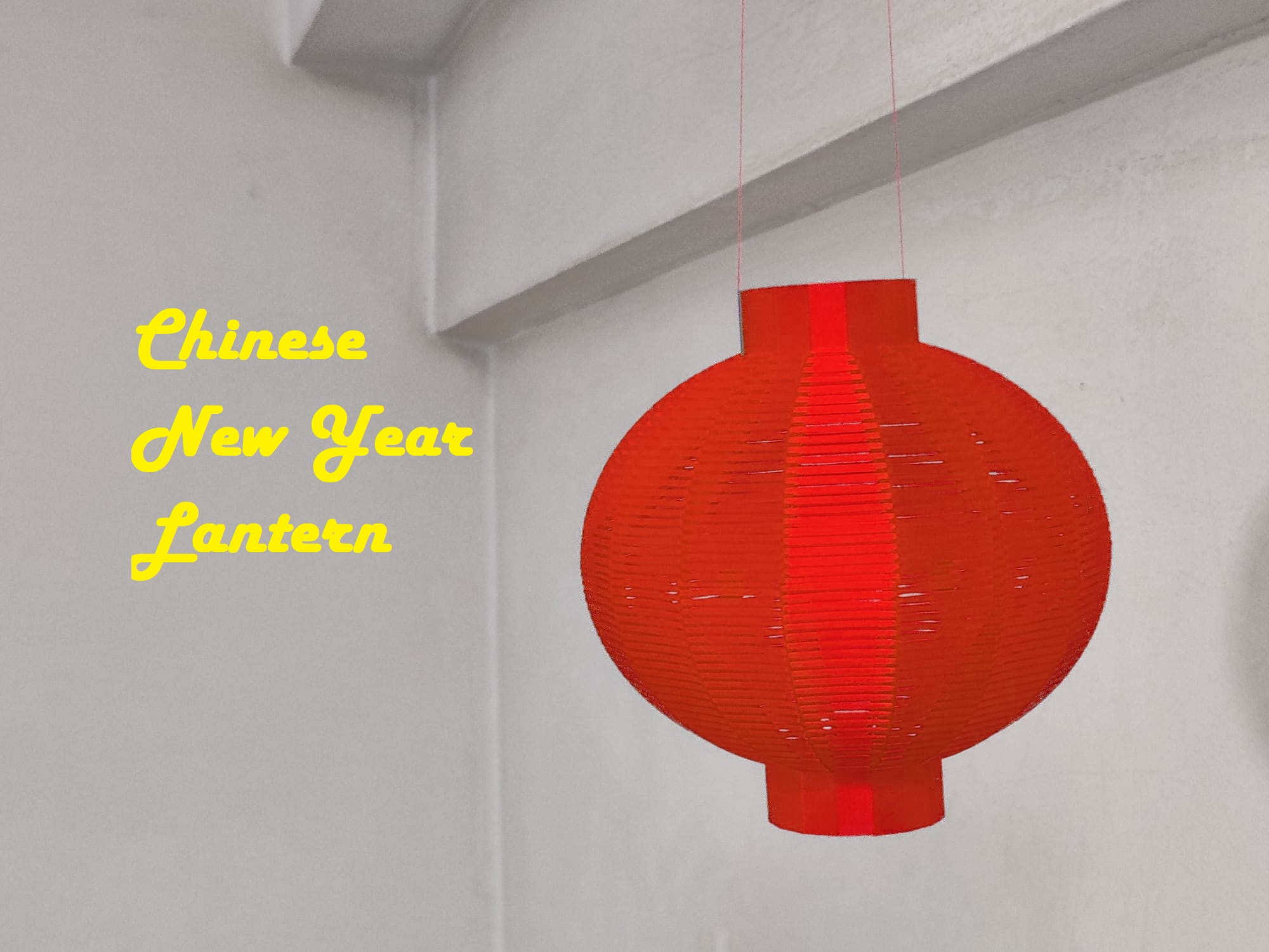 CNY See-through Vase Mode Lantern