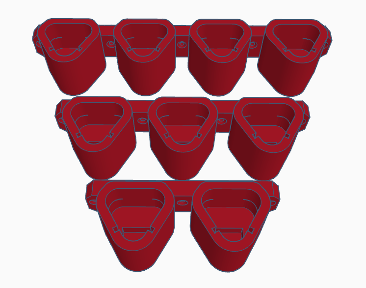 M12 angled battery holder