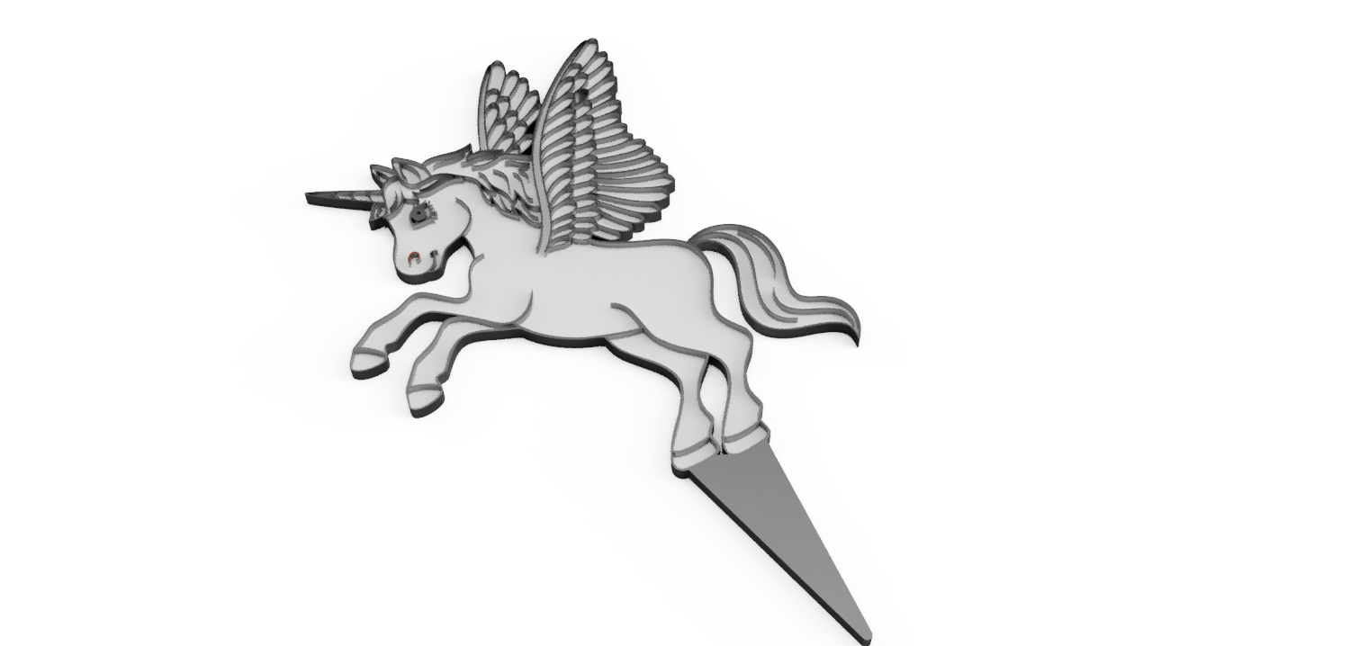Unicorn cake topper