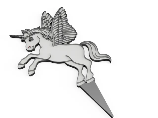 Unicorn cake topper