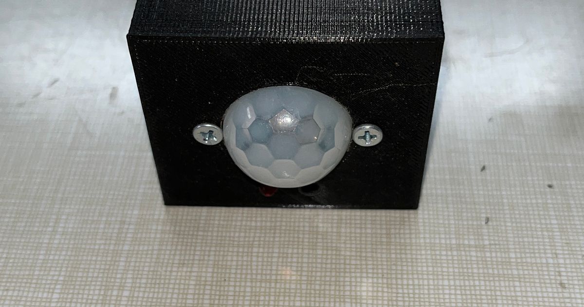 PIR HCSR501 IR Sensor Enclosure for Arduino and Raspberry Pi by Ira S Download free STL model