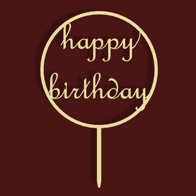 Happy Birthday  Cake topper