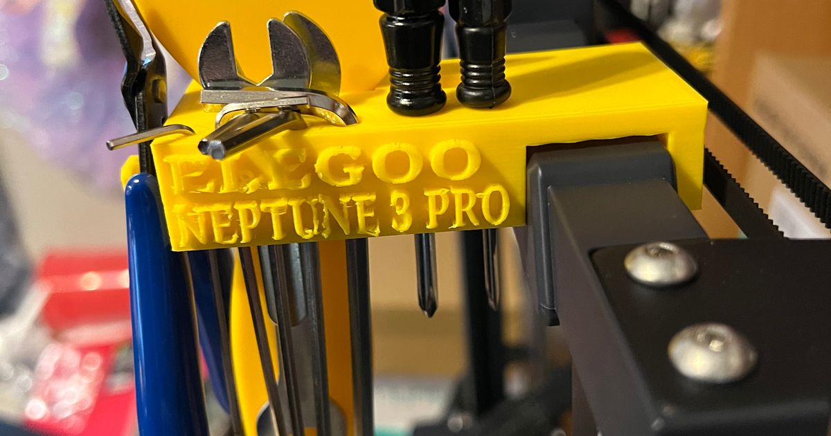 Elegoo Neptune 3 Tool Holder by Mr. Dave Download free STL model