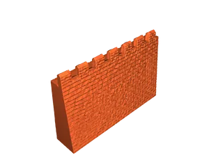 Castle Wall by Visio 3D Team | Download free STL model | Printables.com