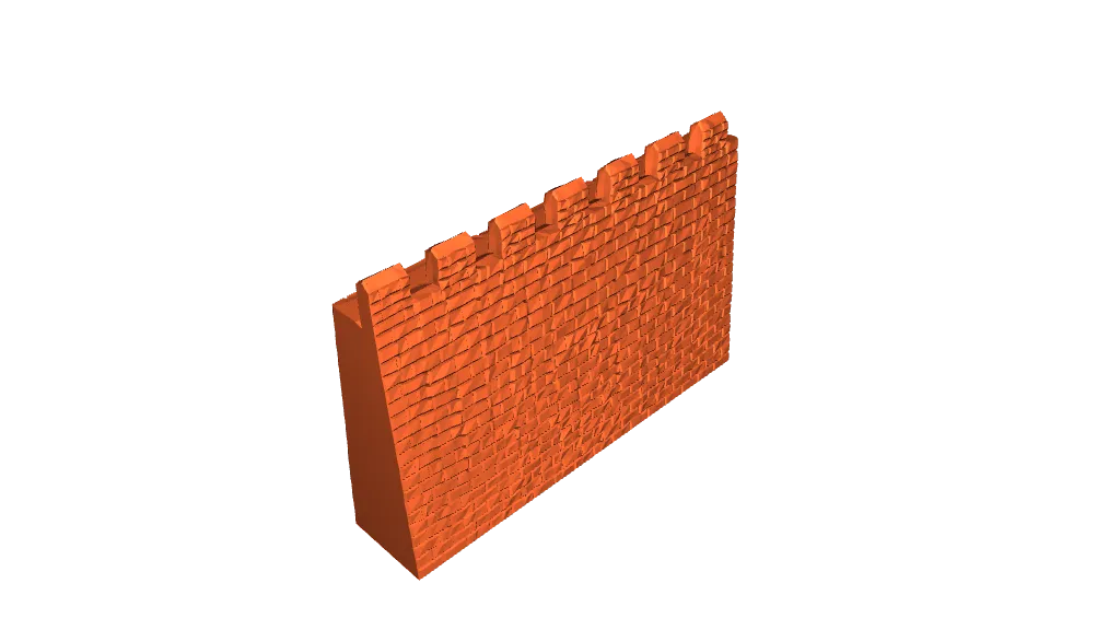 Castle Wall by Visio 3D Team | Download free STL model | Printables.com
