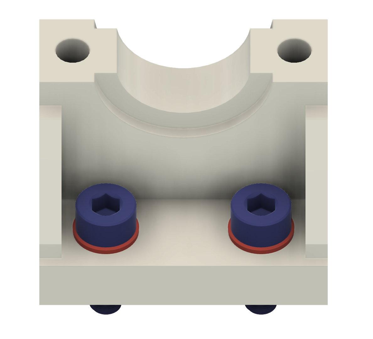 Reinforced clamp back