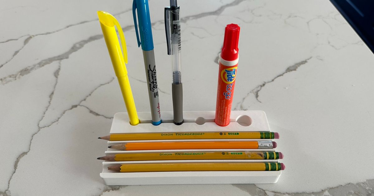 Simple Pencil Holder by tdiggity | Download free STL model | Printables.com