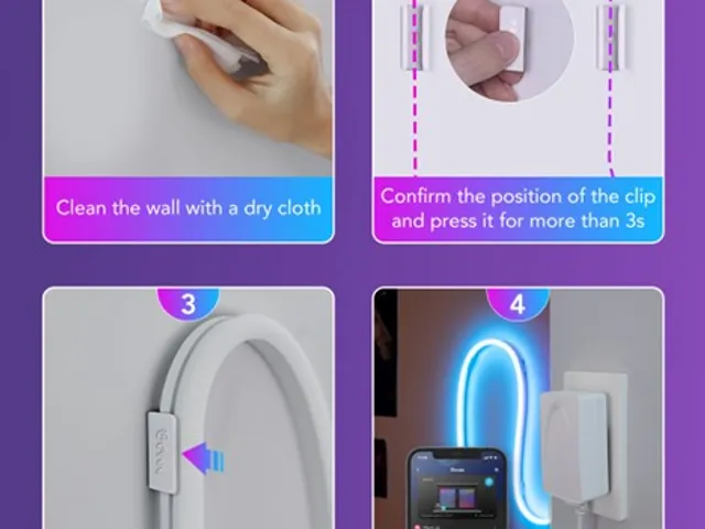 Govee Neon LED Strip Light Wall Clip