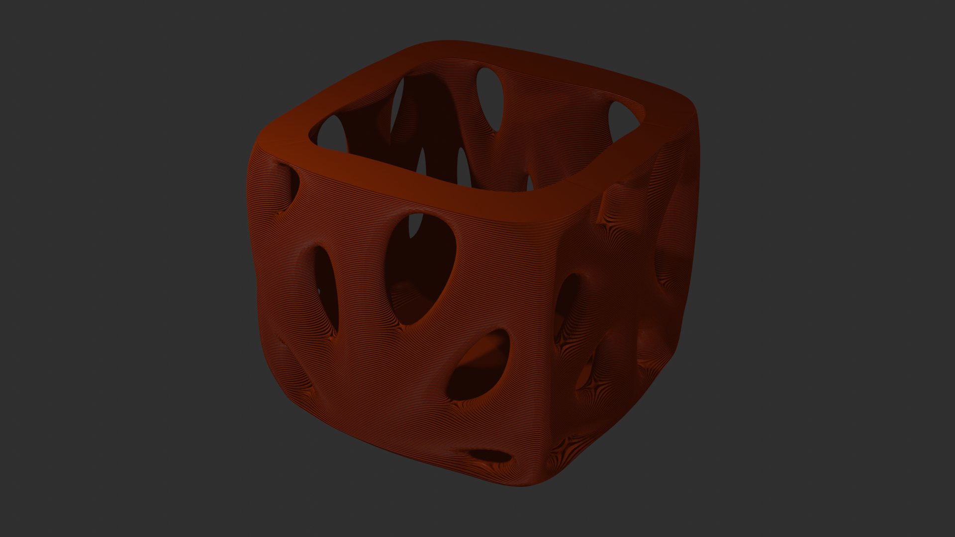 Miniatura 2 do modelo 3D Voronoi Cube Box