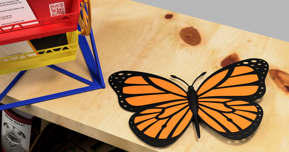 A Monarch butterfly by Joe | Download free STL model | Printables.com