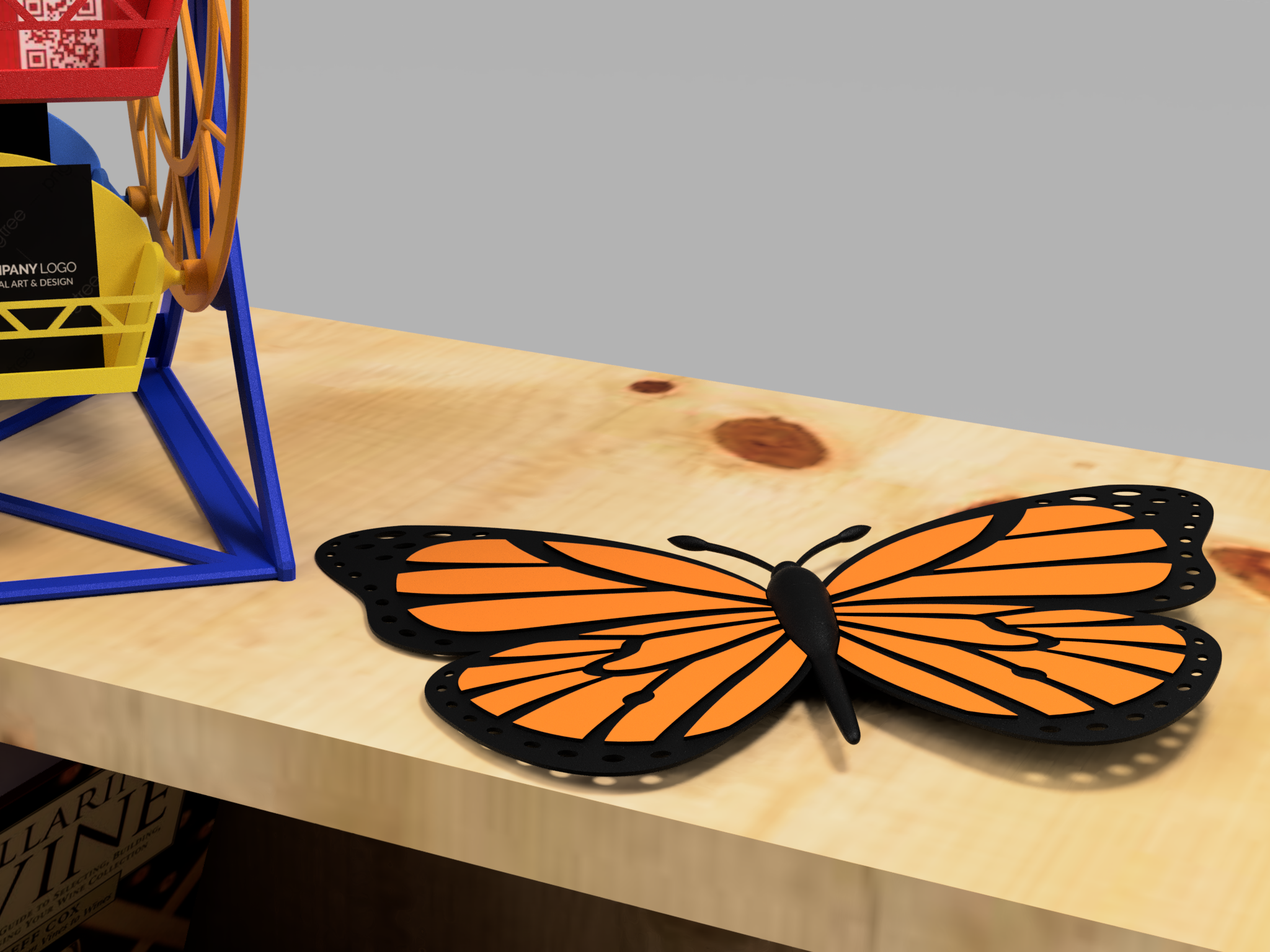 A Monarch butterfly by Joe | Download free STL model | Printables.com