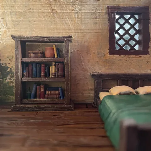 Bookshelf and Cupboard