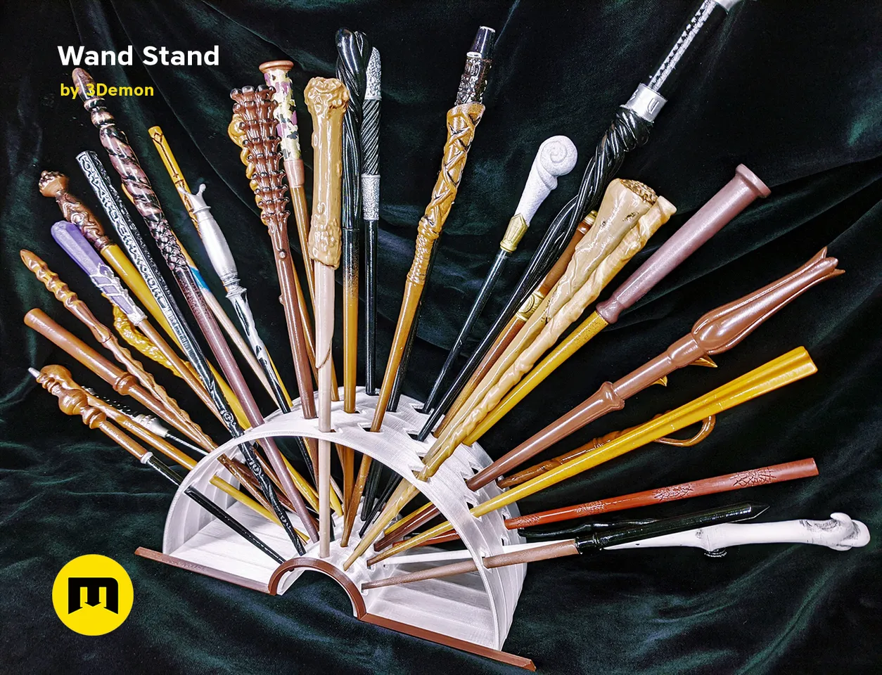 Open Book Harry Potter Wands Stand by 3Demon | Download free STL