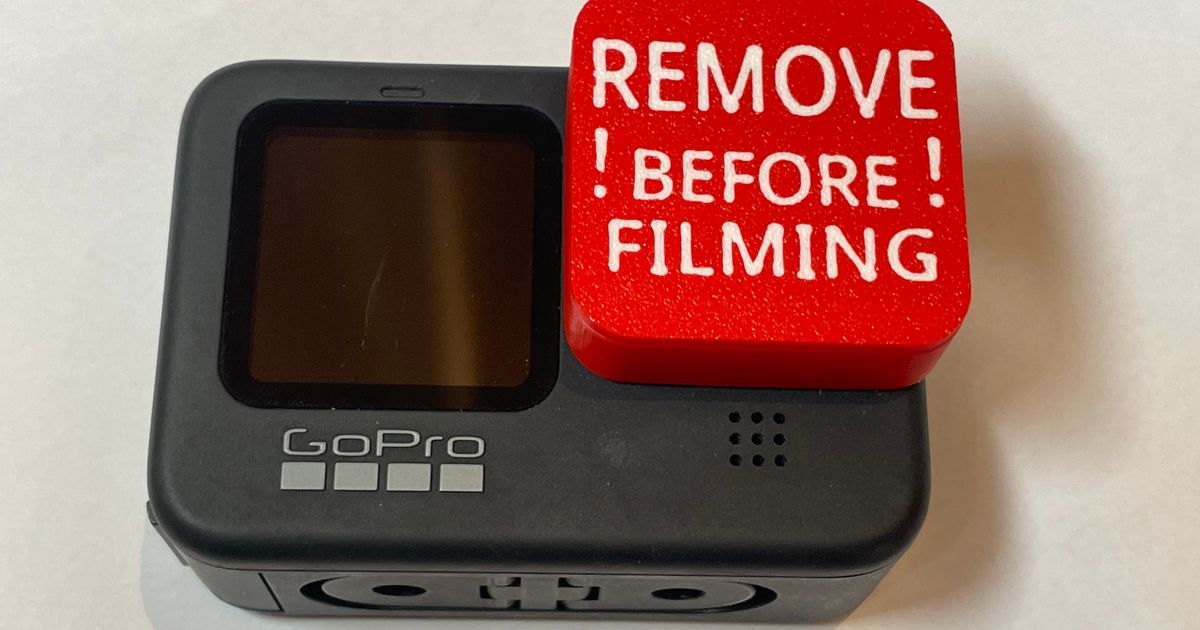 GoPro Hero 9/10/11 Black standard lens cap by Marek Svoboda Download