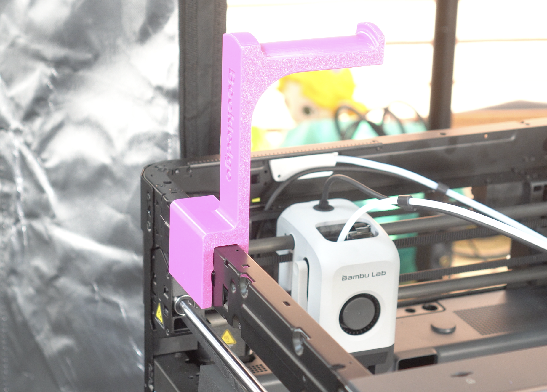 No bolt / Easy mount / Upper spool holder for bambulab P1P