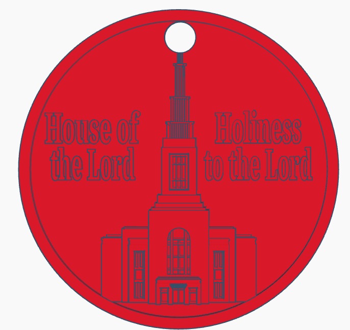 Burley Temple Ornament or Keychain