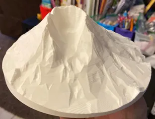 7" model of Mt St Helens