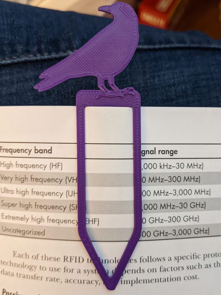 Miniatura 3 do modelo 3D Raven Bookmark