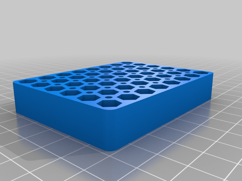 Pegboard Tray for hex bit holder Updated by huberjer Download free