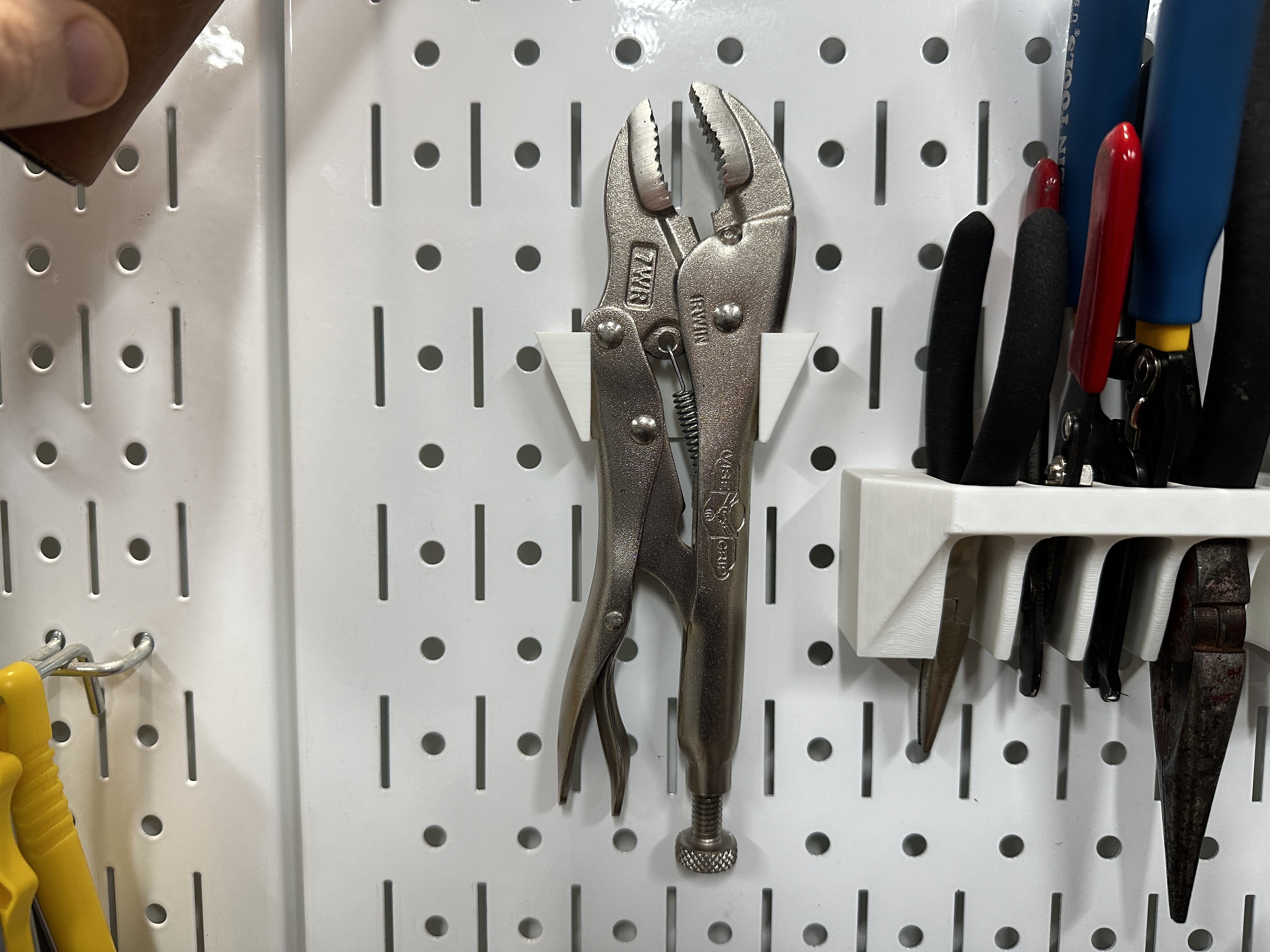 Vise Grip / plier pegboard holder