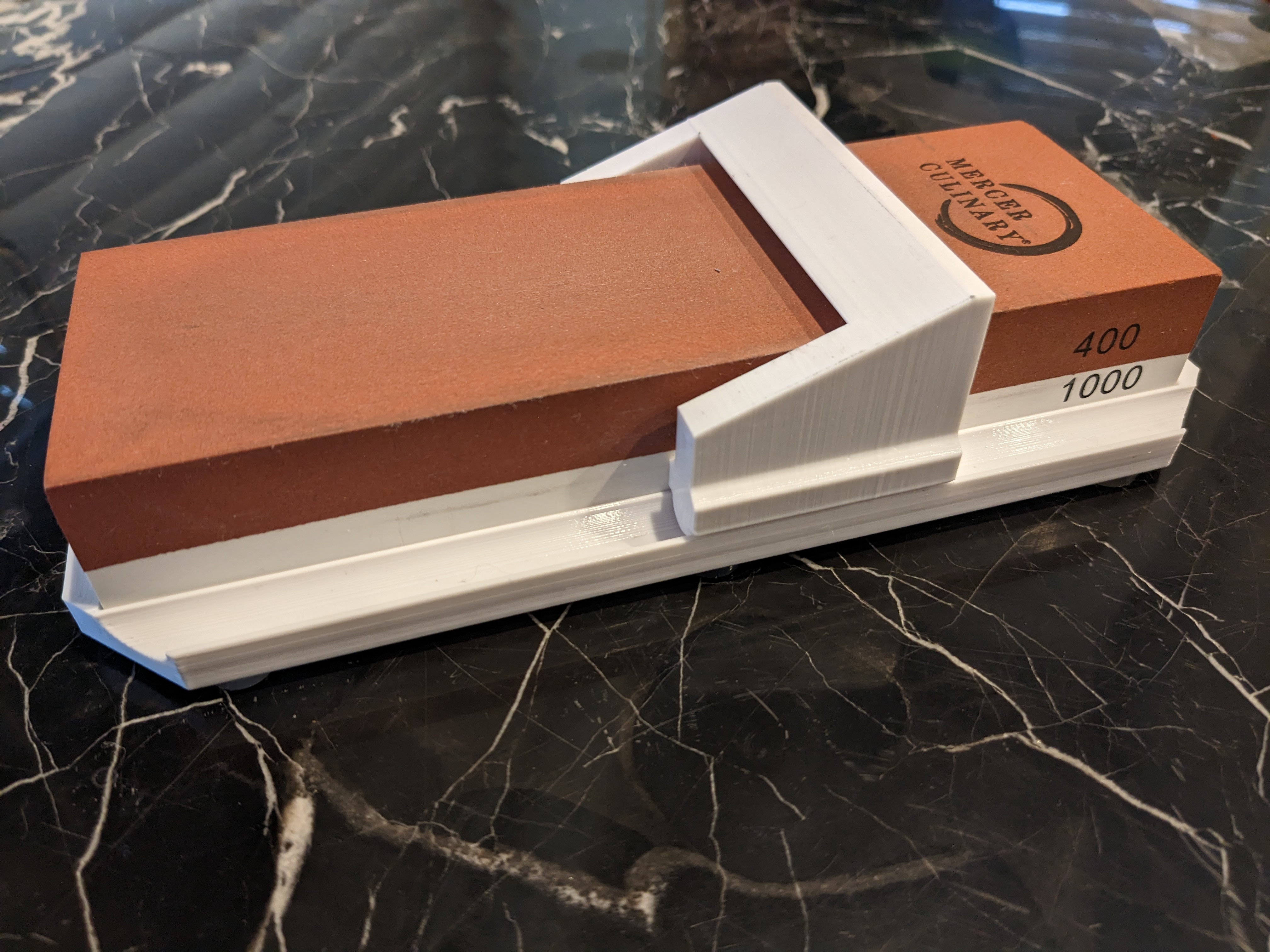 Knife Sharpening Guide for 60 x 180mm whetstones, sized for smaller printers 3D model thumbnail