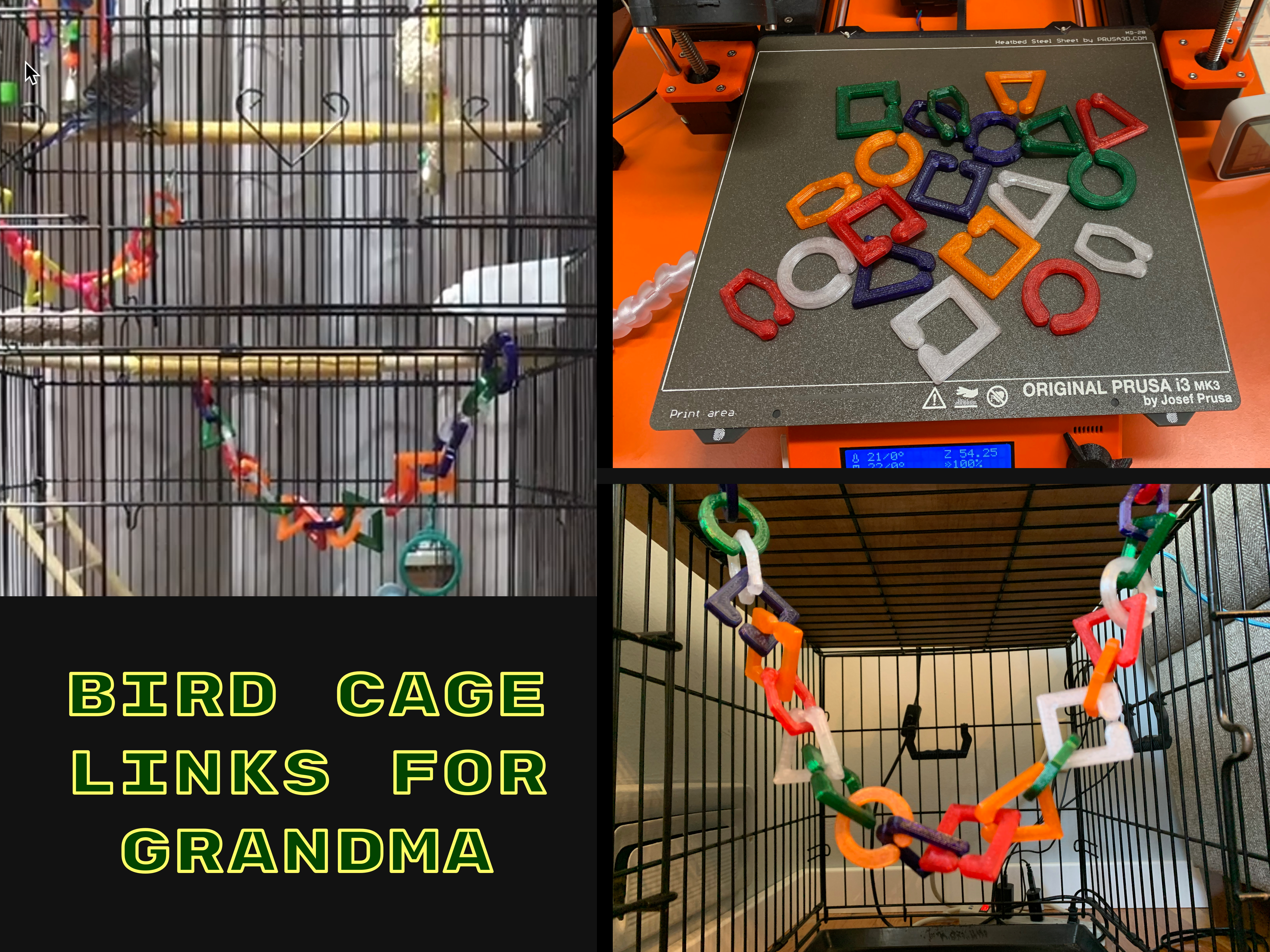 Bird cage links for Grandma