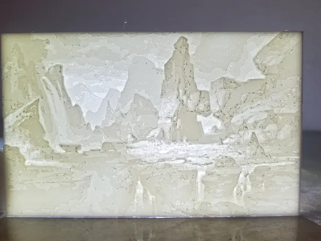 Mountains (Lithophane)