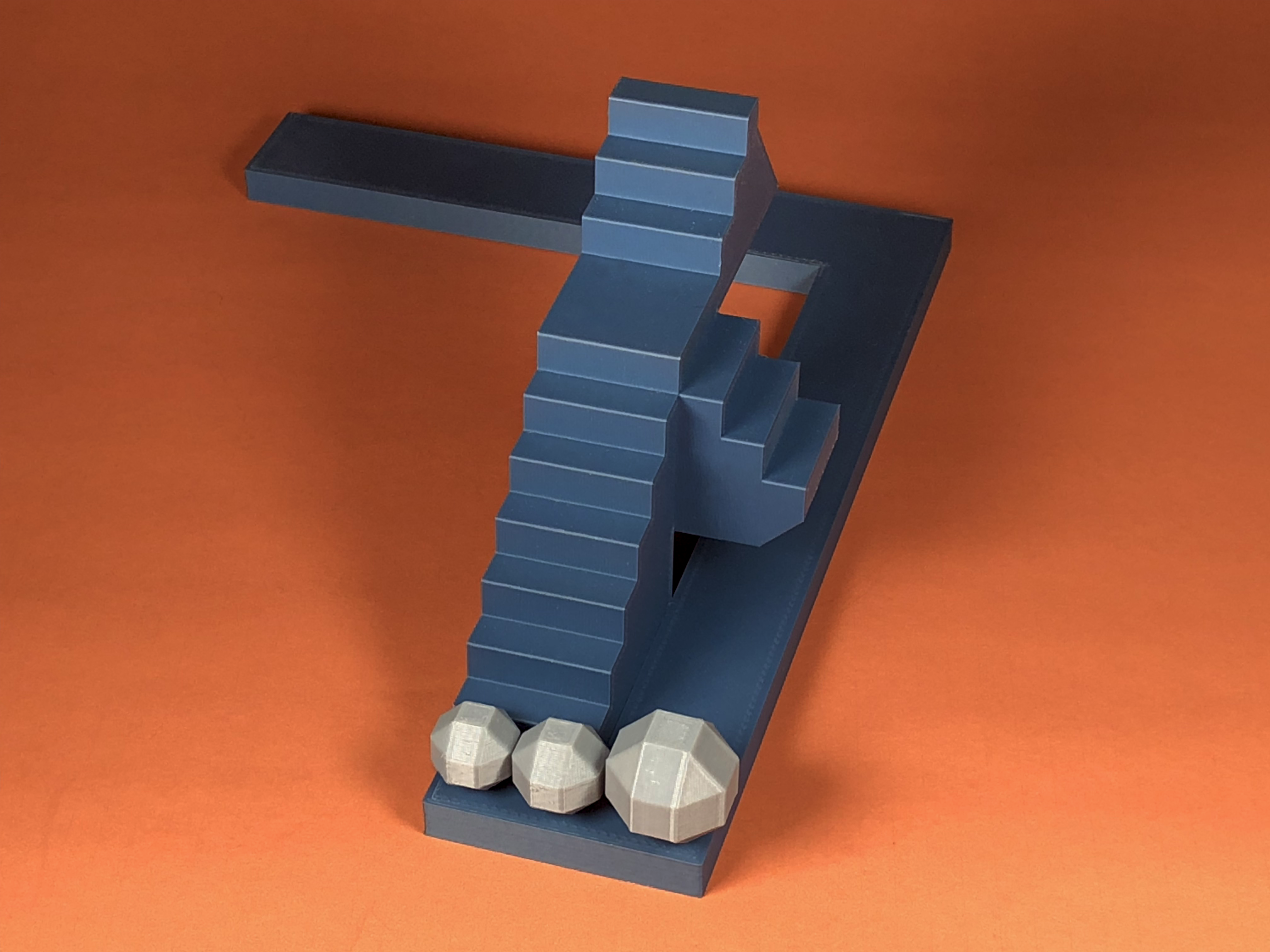 Miniatura 3 do modelo 3D Impossible Staircase Perspective Illusion