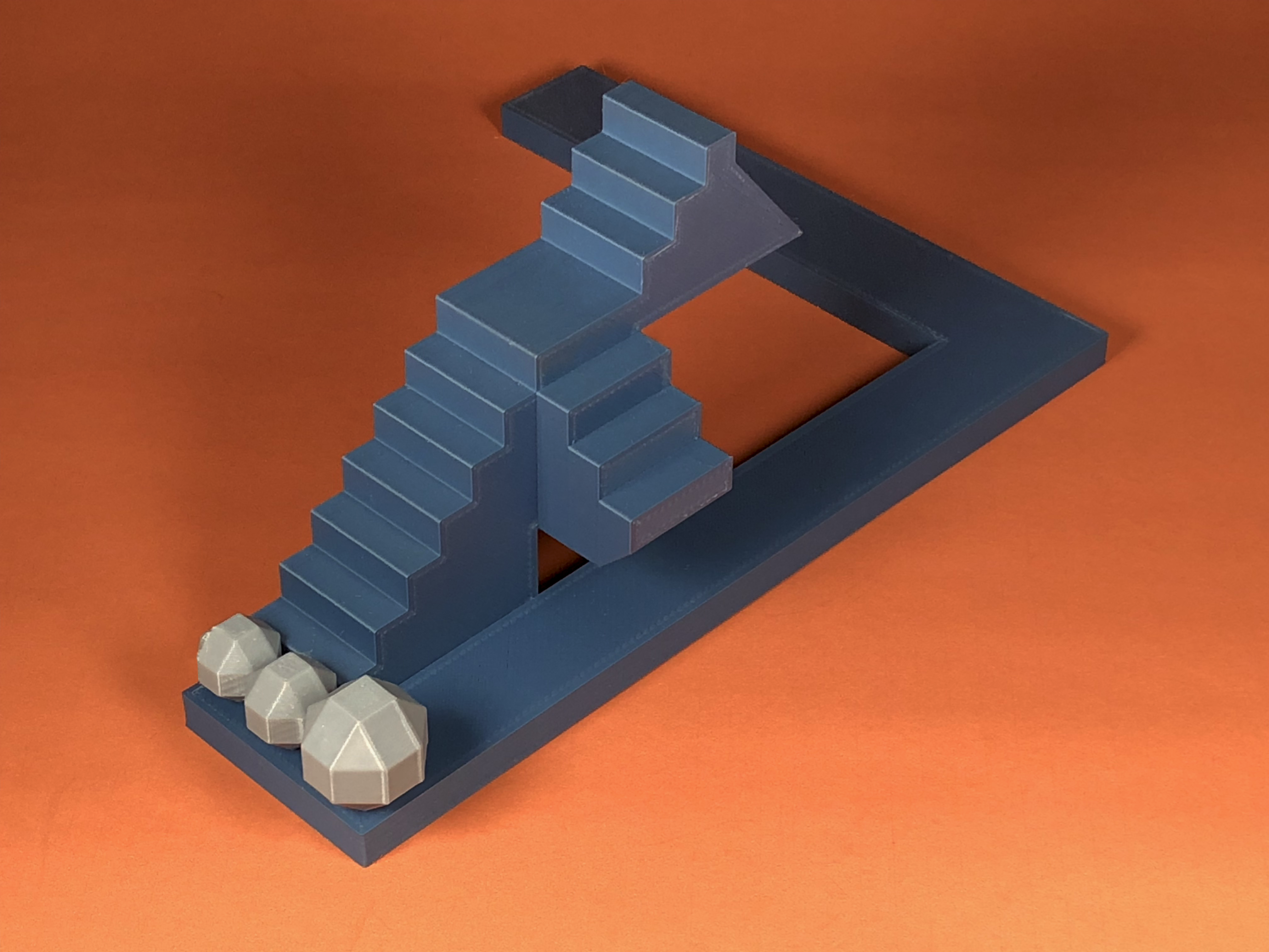 Miniatura 2 do modelo 3D Impossible Staircase Perspective Illusion