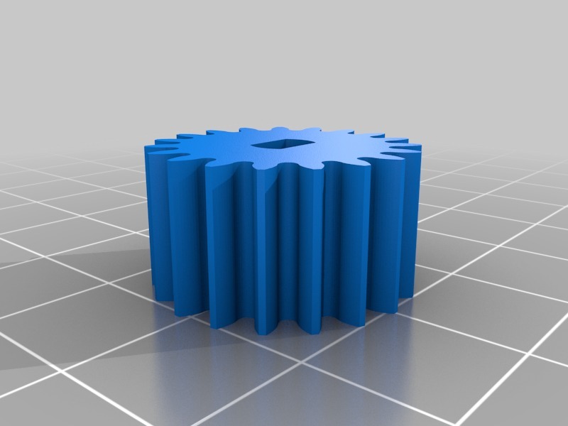 Miniatura 2 do modelo 3D Slew bearing with gear set