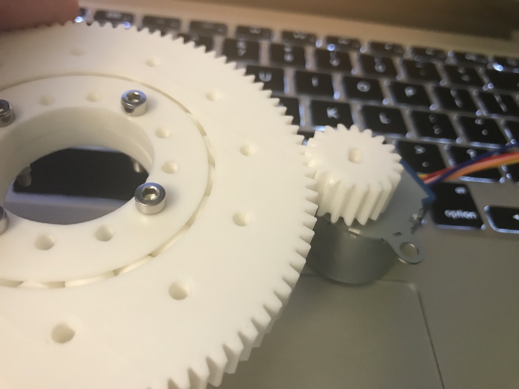Miniatura 9 do modelo 3D Slew bearing with gear set