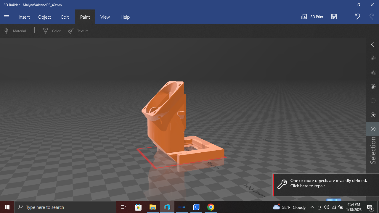 MalyanM320/Monoprice select mini v2 Volcano hotend blower