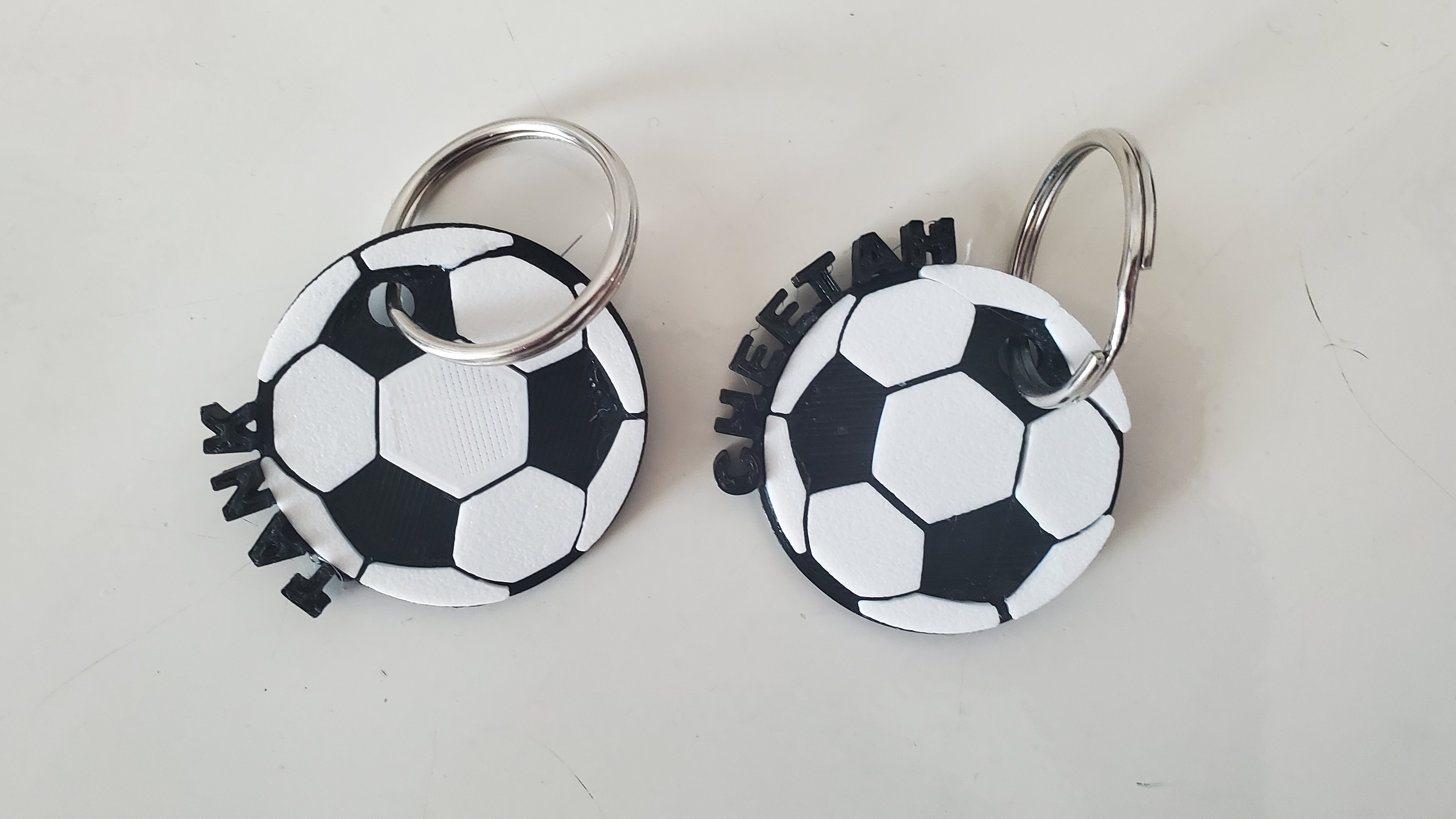 Name Soccer Keychain